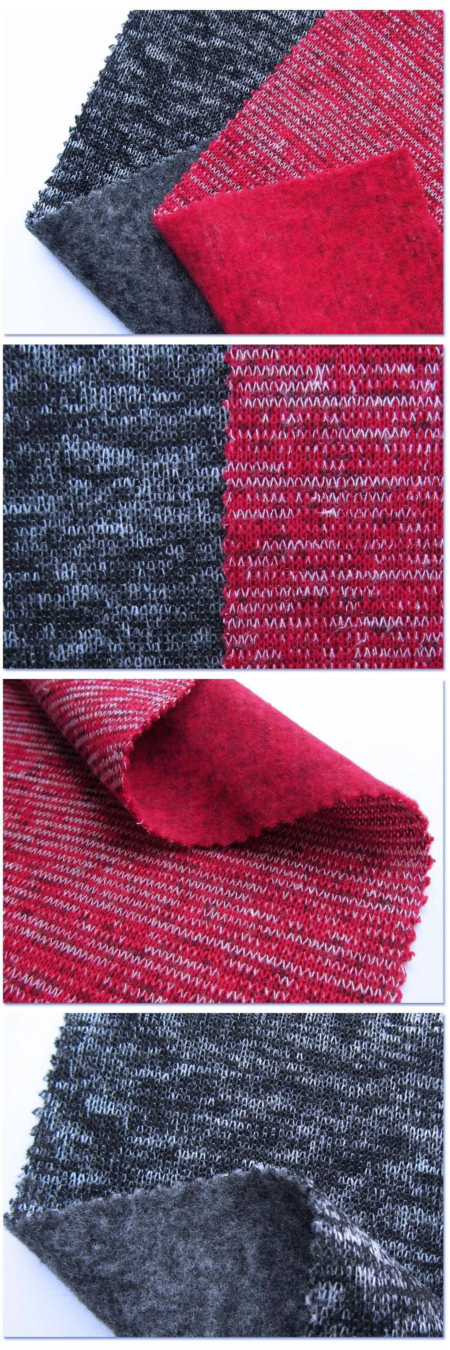 Fashion Skirt Polyester One Side Brushed Fleece Fabric