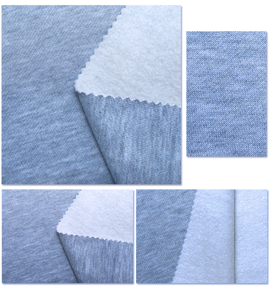 Polyester One Side Brushed DTY Fleece Fabric
