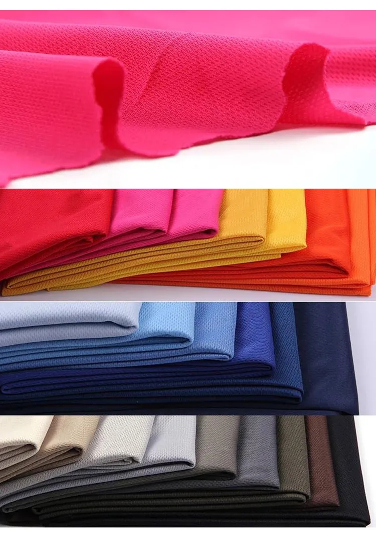 PIN HOLE MESH KNIT FABRIC FOR BASKETBALL WEAR