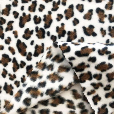 leopard-print,pure polyester,digital printed,two side brushed,one side anti-pilling,jackets,micro fleece jacket,