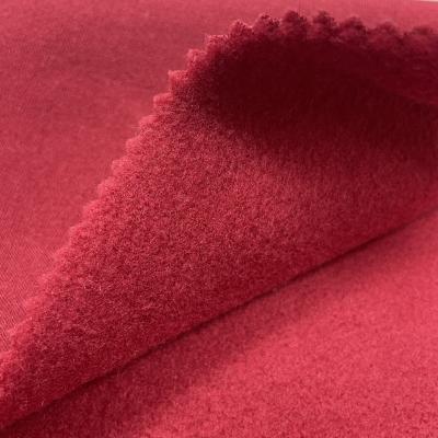 Polyester fleece one side brushed