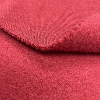 Polyester fleece one side brushed