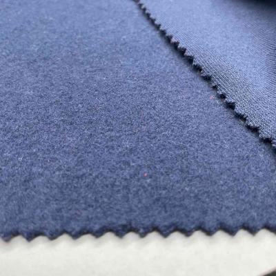 Polyester fleece one side brushed