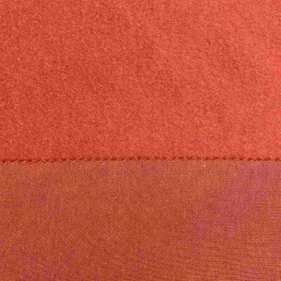 Polyester fleece one side brushed