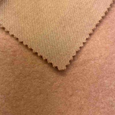 Polyester fleece one side brushed